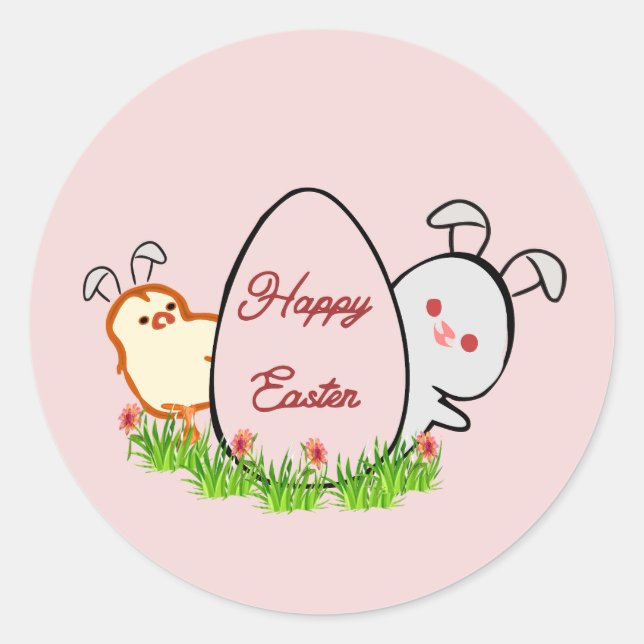 Happy Easter Sticker (Front)