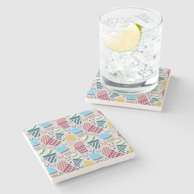 Happy Easter Stone Coaster (Side)