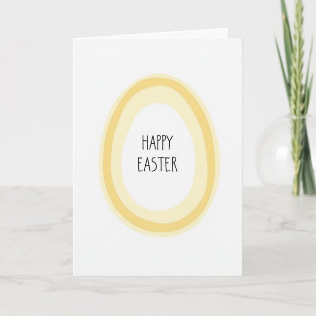 Happy Easter Sun Halo Card (Front)