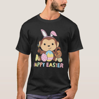 Happy Easter Sweet Monkey For Easter With Easter E T-Shirt