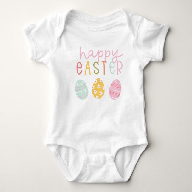 Happy Easter T-Shirt Baby Bodysuit (Front)