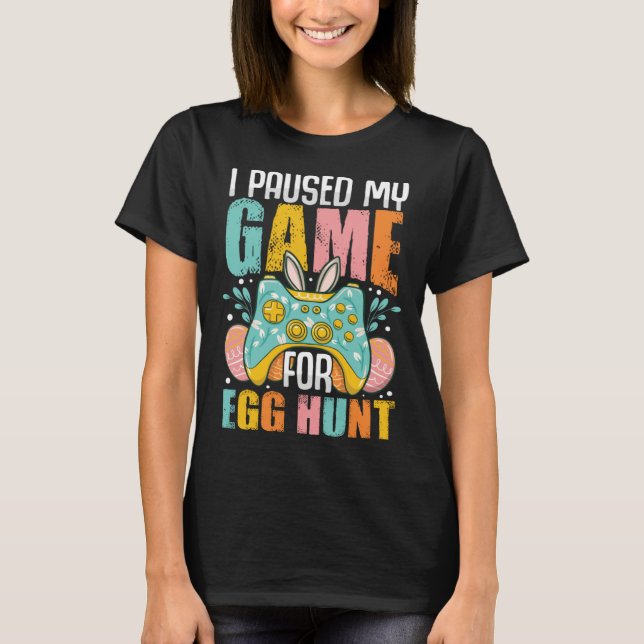 Happy Easter T-Shirt Gaming Controller Games Funny (Front)