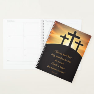 Happy Easter Three Crosses on Calvary Planner