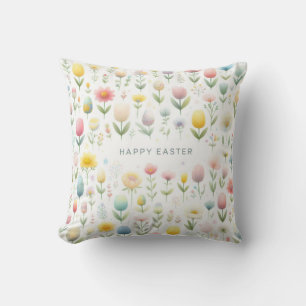 Happy Easter Throw Pillow