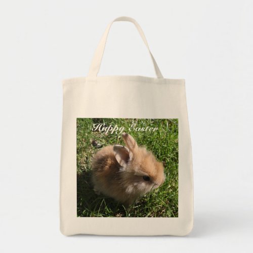 Happy Easter Tiny Bunny Tote