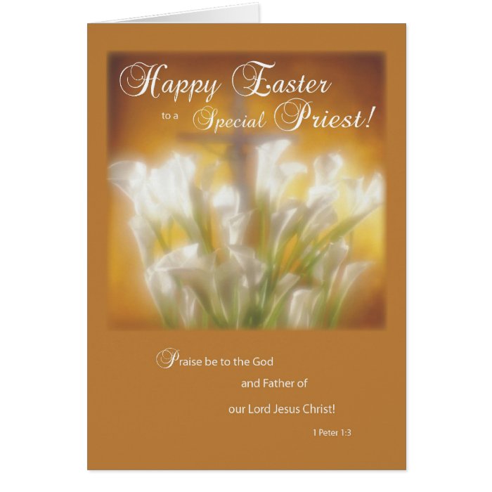 Happy Easter to a Catholic Priest Card | Zazzle