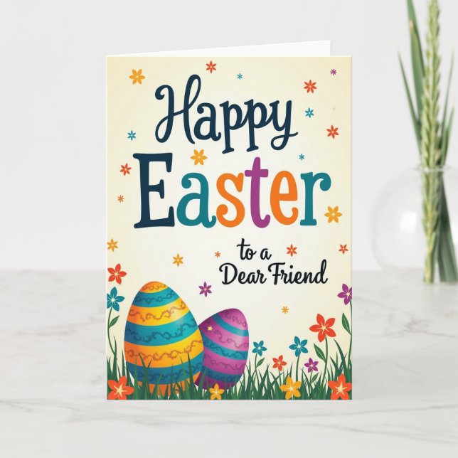 Happy Easter To A Friend Card (Front)