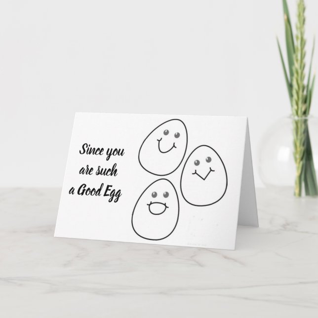 ****HAPPY EASTER*** to A ****GOOD EGG**** Holiday Card (Front)