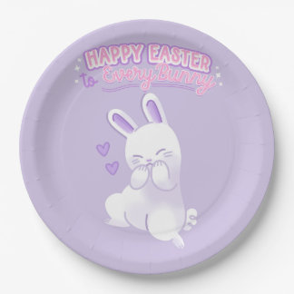Happy Easter to Every Bunny Paper Plates