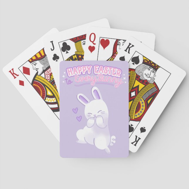 Happy Easter to Every Bunny Poker Cards (Back)