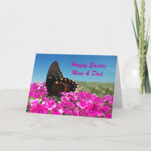 Happy Easter to Mom and Dad Holiday Card