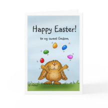 Happy Easter to my Godson- Juggling Bunny