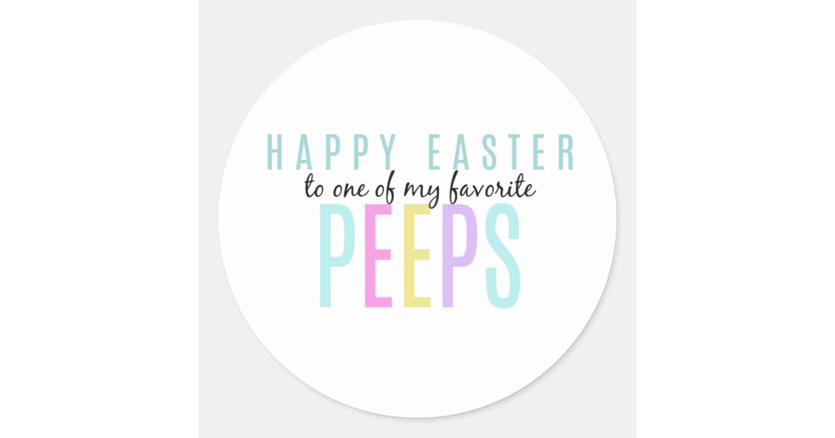 Happy Easter to one of my favorite PEEPS Labels | Zazzle.com
