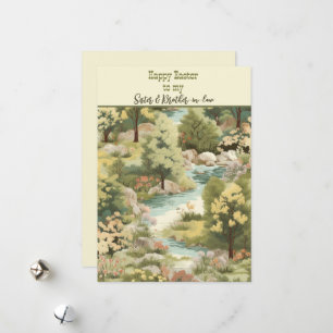 Happy Easter to Sister & Brother-in-law Holiday Card