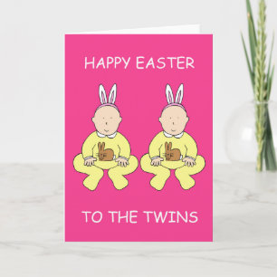Happy Easter to the Twins Holiday Card