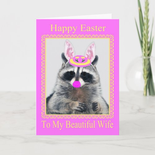 Happy Easter To Wife Greeting Card