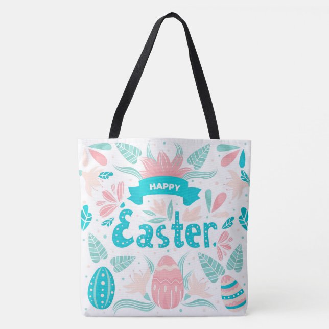 Happy Easter Tote Bag (Front)