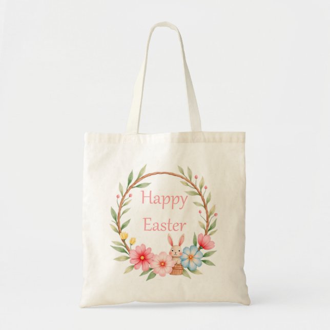 Happy Easter Tote Bag (Front)
