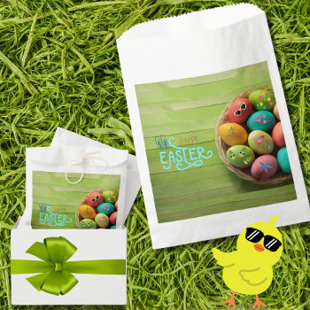 Happy Easter Tropical Beach Coastal Party Supplies Favor Bag by Sozo4all at Zazzle