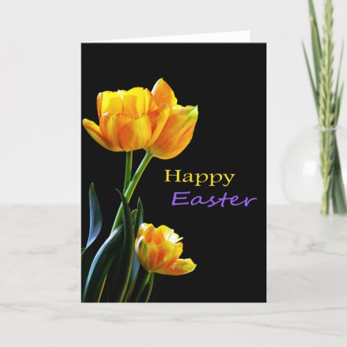 Happy Easter Tulips Card