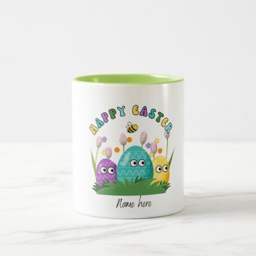 Happy Easter Two_Tone Coffee Mug