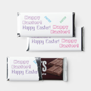 Happy Easter Typography Hershey Bar Favors