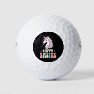 Happy Easter Unicorn Bunny Rabbit Eggs Golf Balls