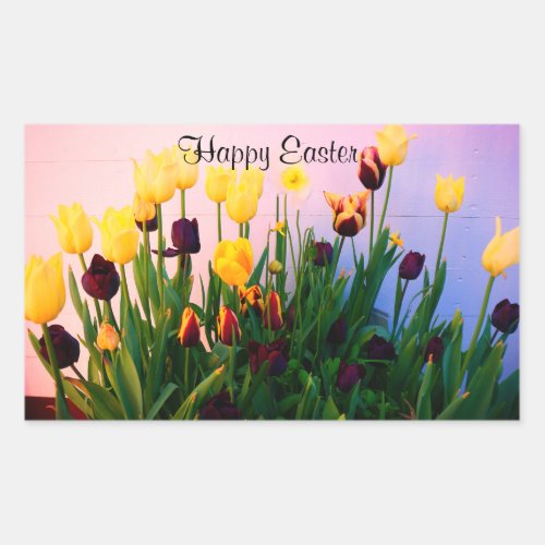 Happy Easter Various Tulips 1 Stickers
