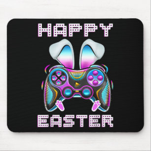 Happy Easter Video Game Controller Funny Gamer Boy Mouse Pad