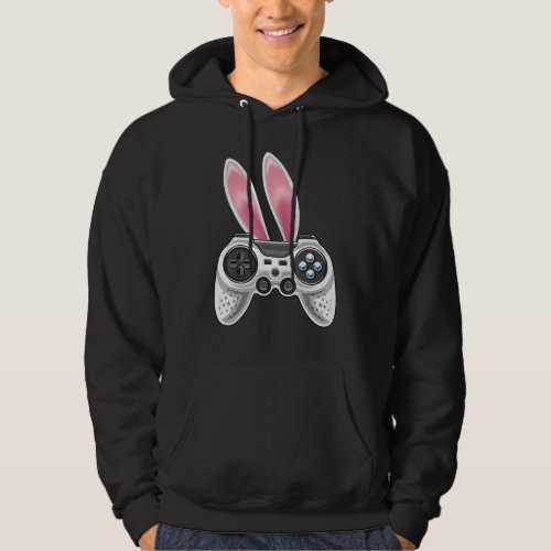 Happy Easter  Video Game Easter Bunny Gaming Contr Hoodie