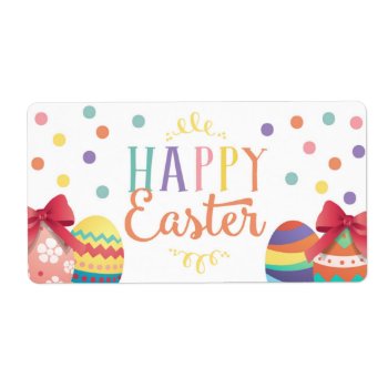 Happy Easter Water Bottle Wraps  Easter Sticker by ApplePaperie at Zazzle