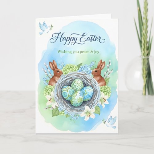 Happy Easter Watercolor Card