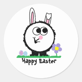 Happy Easter Weeble Sticker