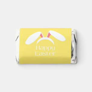 Happy Easter white bunny ears Hershey's Miniatures