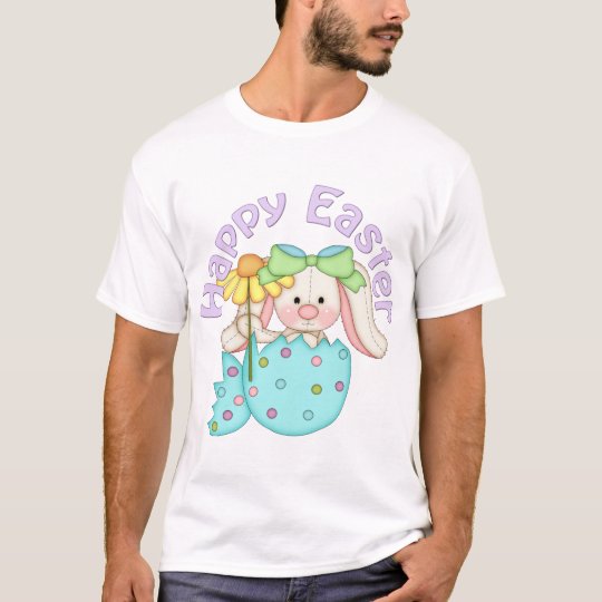Happy Easter White Bunny TShirt 2