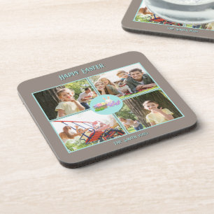 Happy Easter Wishes Hard Plastic Beverage Coaster