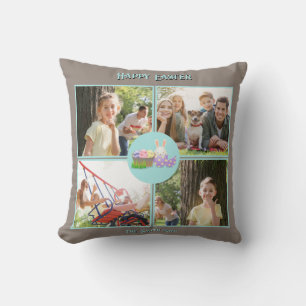 Happy Easter Wishes Throw Pillow