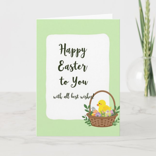 Happy Easter Wishes To You Card (Front)
