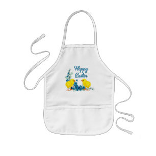 Happy Easter With Baby Chicks Kids' Apron