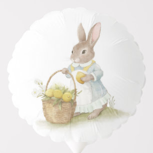 Happy Easter with cute Rabbit Balloon