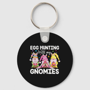 Happy Easter With My Gnomies Bunny Ears Egg Huntin Keychain
