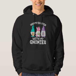 Happy Easter With My Gnomies Easter Day Boy Kids Hoodie