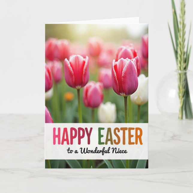 Happy Easter Wonderful Niece Card (Front)