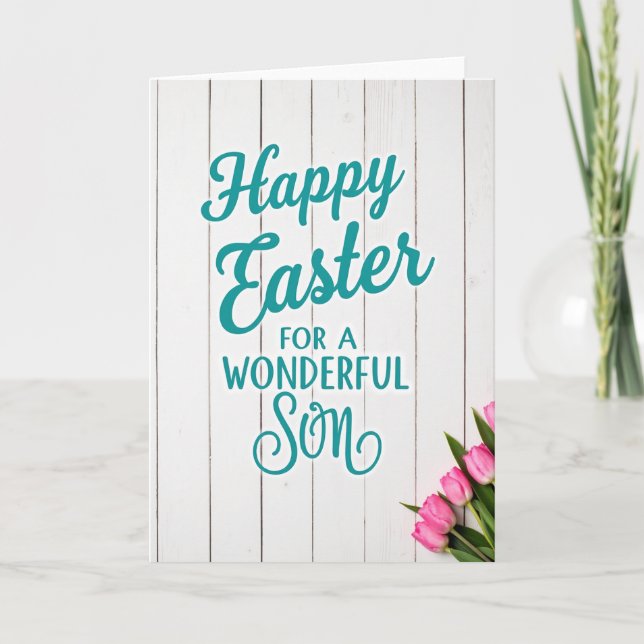 Happy Easter Wonderful Son Card (Front)