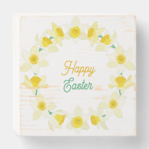 Happy Easter. Wooden Box Sign