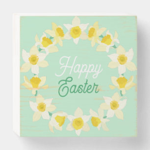 Happy Easter. Wooden Box Sign