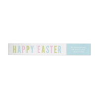 Happy Easter | Wraparound return address label
