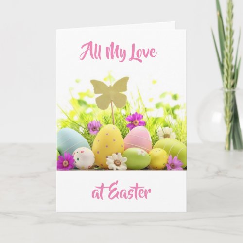 HAPPY EASTER YOU MEAN THE WORLD TO ME HOLI HOLIDAY CARD