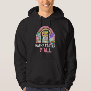 Happy Easter Yu2019all Cute Rainbow Gnome Easter B Hoodie