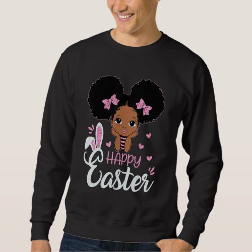 Happy Easters Day 2022 Cute Easter Rabbit Afro Pee Sweatshirt